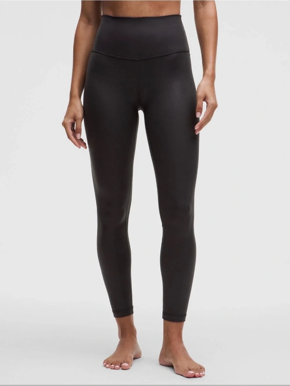 lululemon Align High Rise Leggings Black Shimmer Size 2